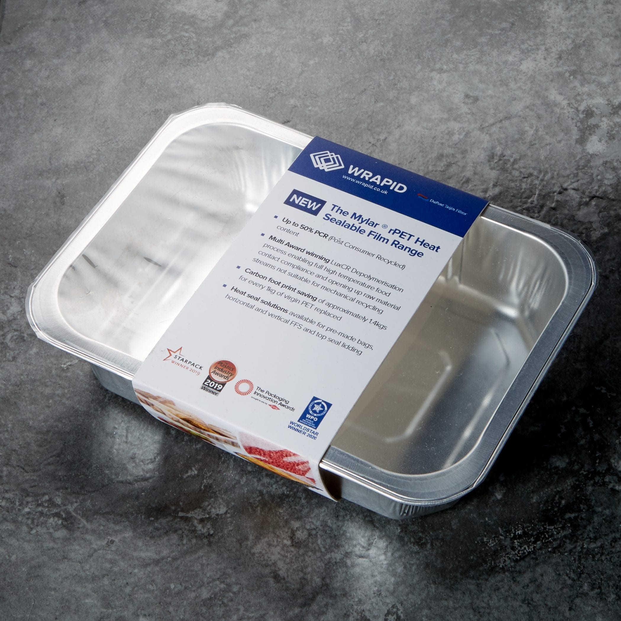 Close up photo of Wrapid's Mylar® Heat Sealable Film Range